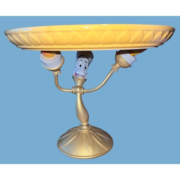 Beauty & The Beast Lumiere Cake Stand  Disney Character Plate - Picture 1 of 10